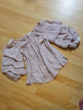 3/$10 Women’s Off-Shoulder Blush Pink Boutique Top